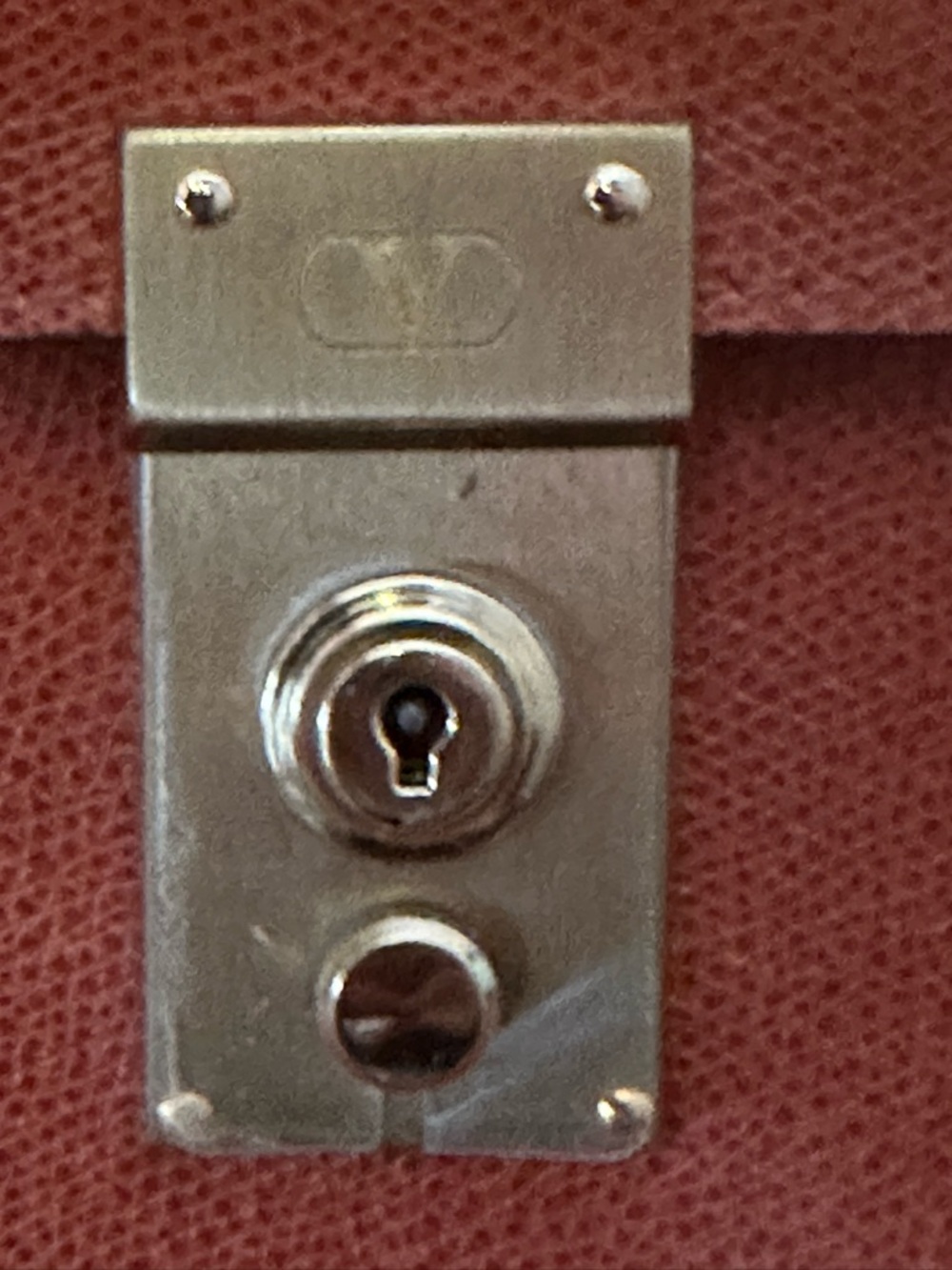 VTG Valentino Garavani Classic Brown Leather EnvelopeClutch Bag W/Gold Hardware - Picture 6 of 12